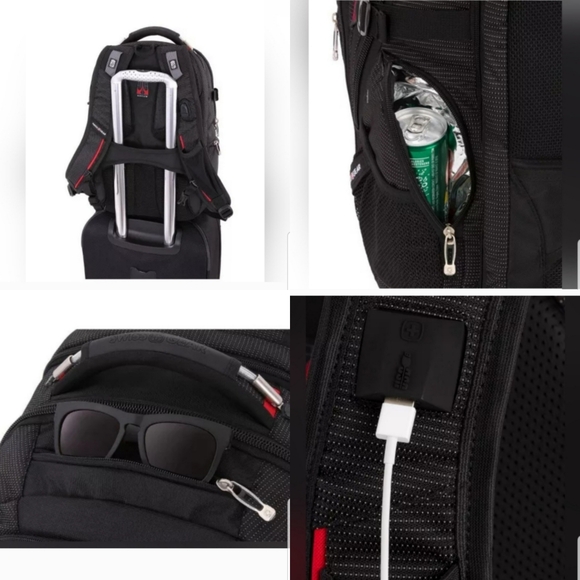 NEW! SWISSGEAR Scan Smart TSA Laptop and USB Power Plug 18.5" Backpack - NWOT - Picture 7 of 16